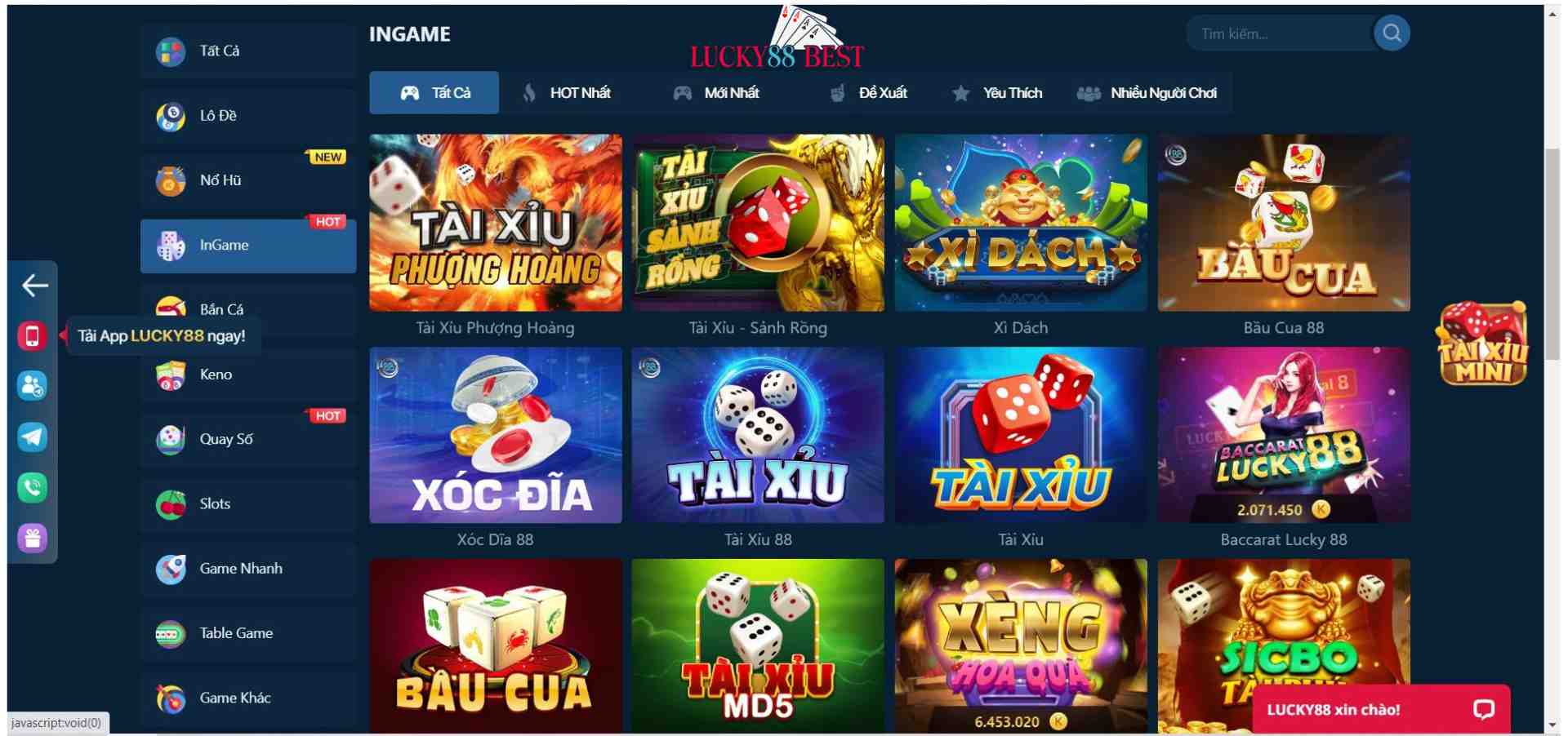 Truy cập trang web Nohu Games bằng máy tính - Nohu